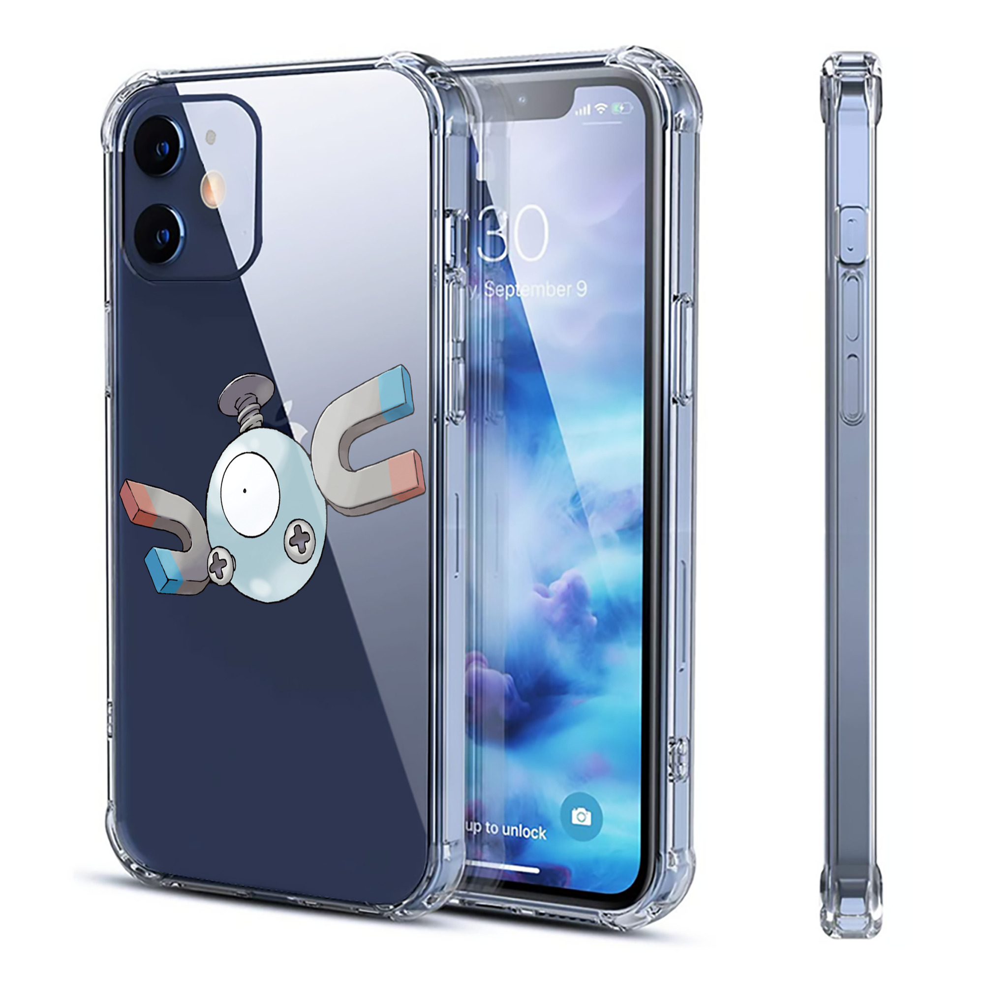 （画像用） ポケットモンスター Pokémon 【iPhone 12シリーズ対応】透明スマホケース（クリアソフトケース）